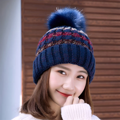 Wool Knitted Pom - Pom Hat Soft, Cozy Warmth with Effortless Winter Elegance - Alpaca House