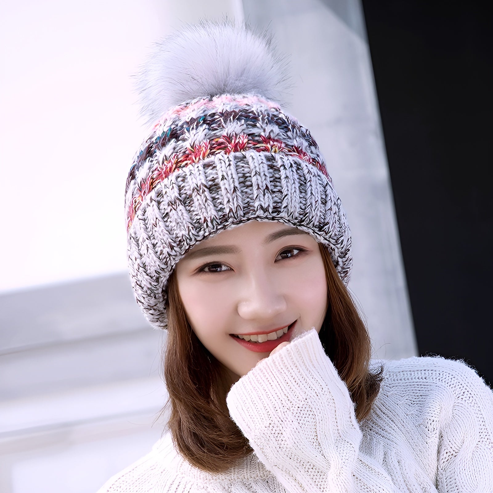Wool Knitted Pom - Pom Hat Soft, Cozy Warmth with Effortless Winter Elegance - Alpaca House