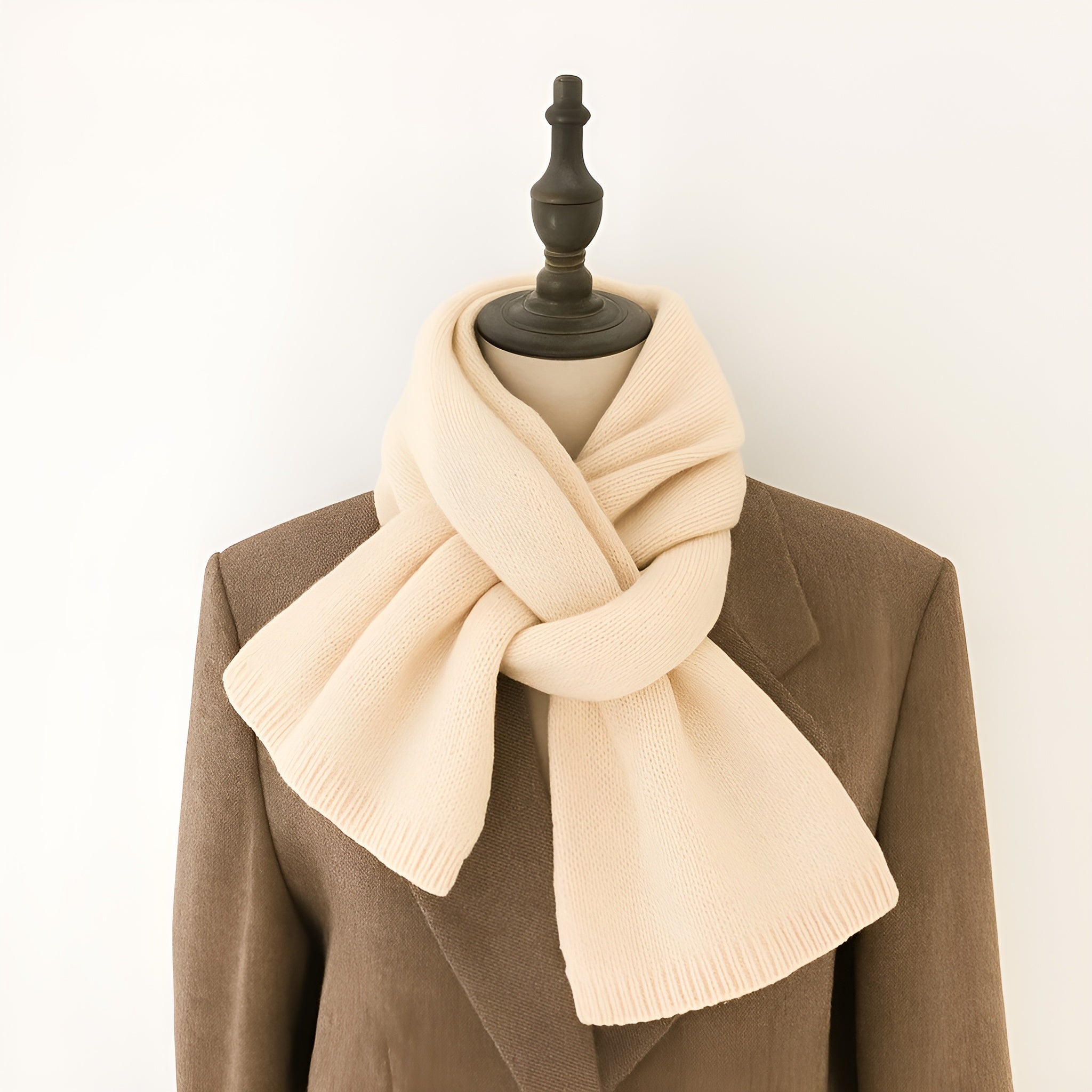 Wool Knitted Solid - Color Scarf Cozy Soft Warmth with Clean, Timeless Style - Alpaca House