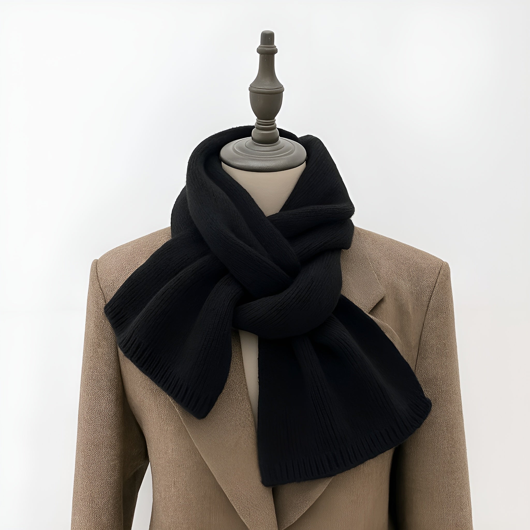 Wool Knitted Solid - Color Scarf Cozy Soft Warmth with Clean, Timeless Style - Alpaca House