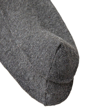 Wool Lined Socks With Flat Dotted Lines - Alpaca House
