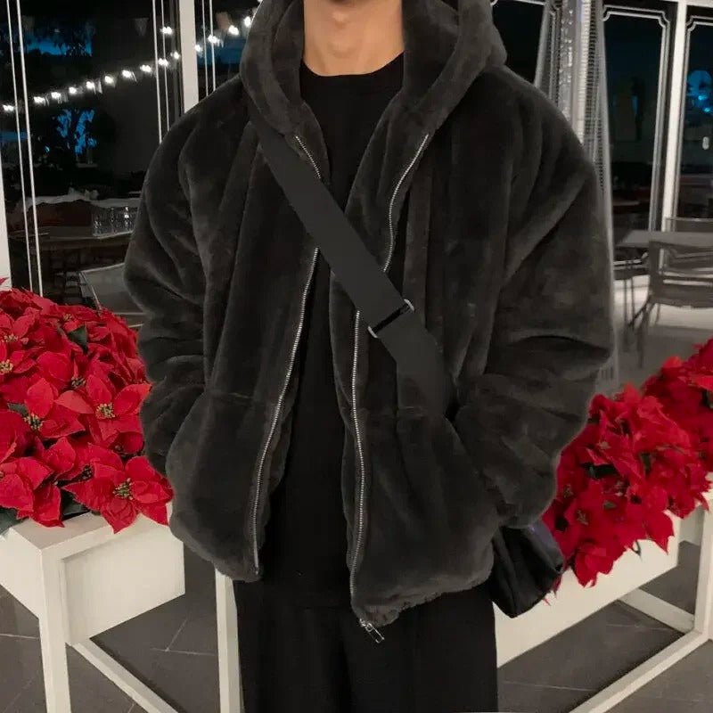 Wool Modern Overcoat Sleek Korean Tailoring for Men's Winter Comfort - Alpaca House