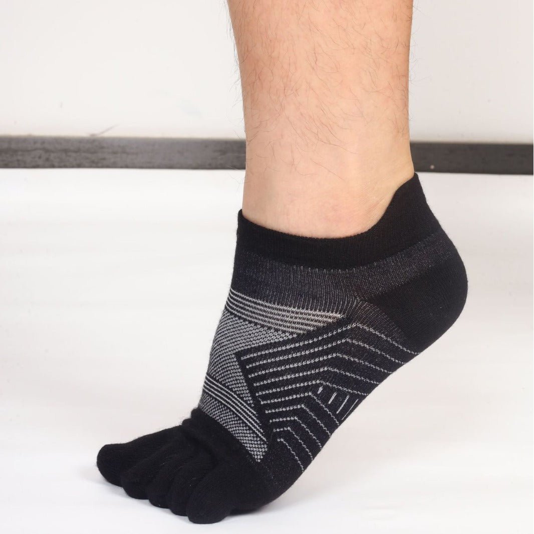 Wool Plush Toe Socks Men's Short Tube - Alpaca House