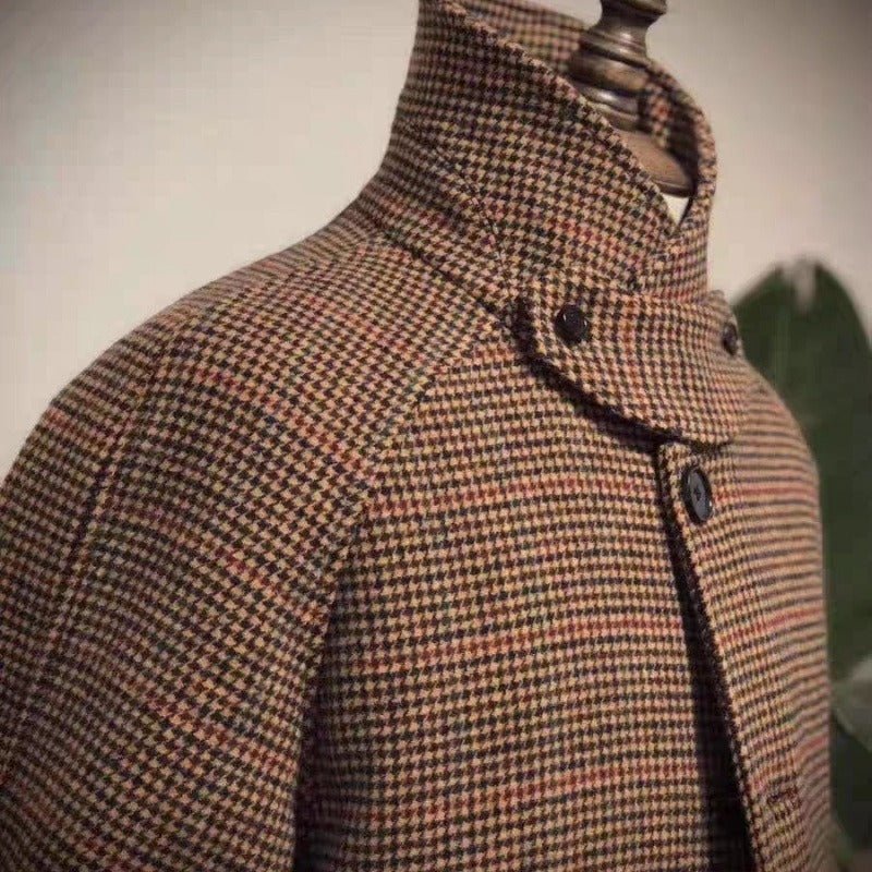 Wool Retro Men's Overcoat Classic Elegance with Modern Winter Warmth - Alpaca House